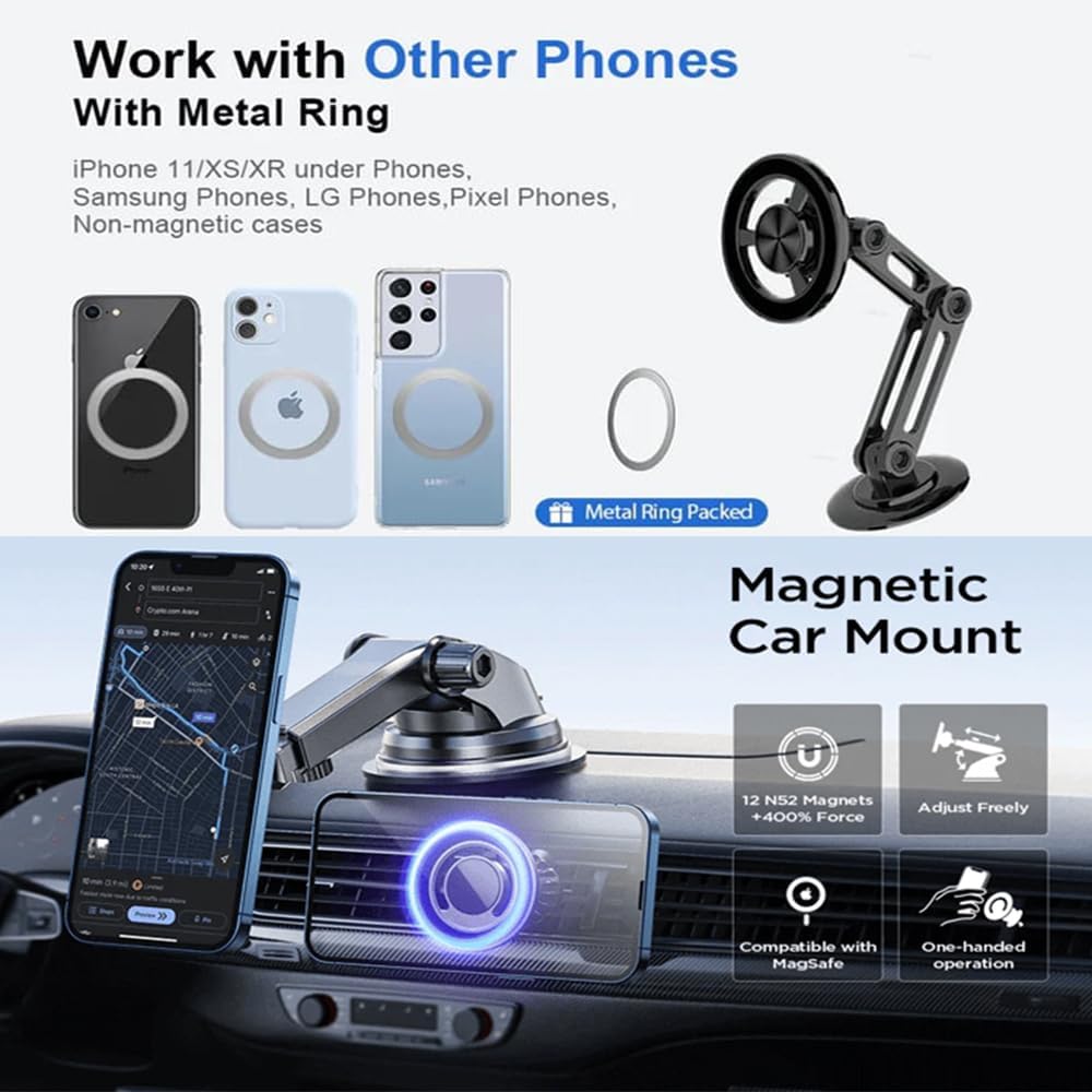 Upgraded Magnetic Car Phone Mount