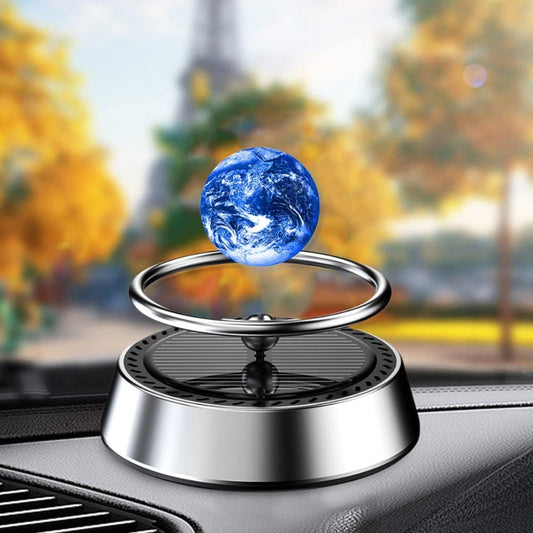 Car Air Fresheners Solar Powered Rotating Planet Purifier