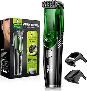 Vacuum Beard Trimmer for Men