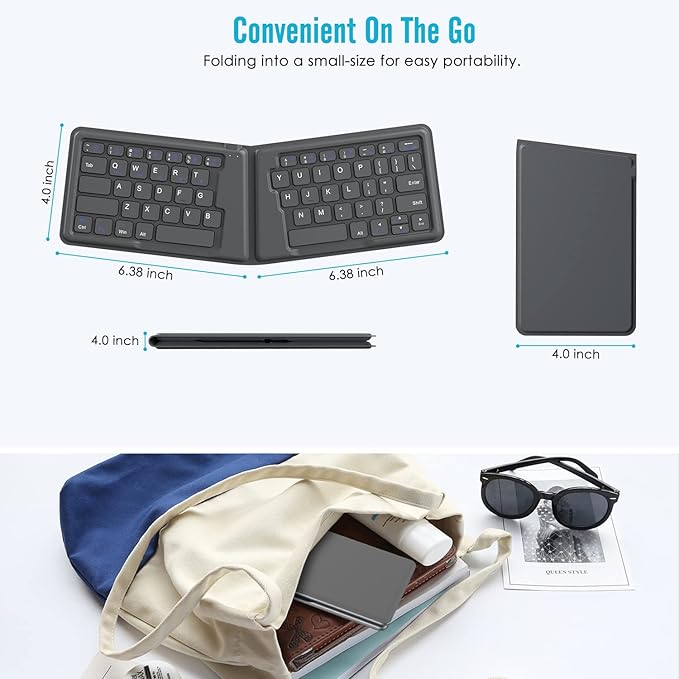 Apple, Aerospace Folding Bluetooth Keyboard Ipad