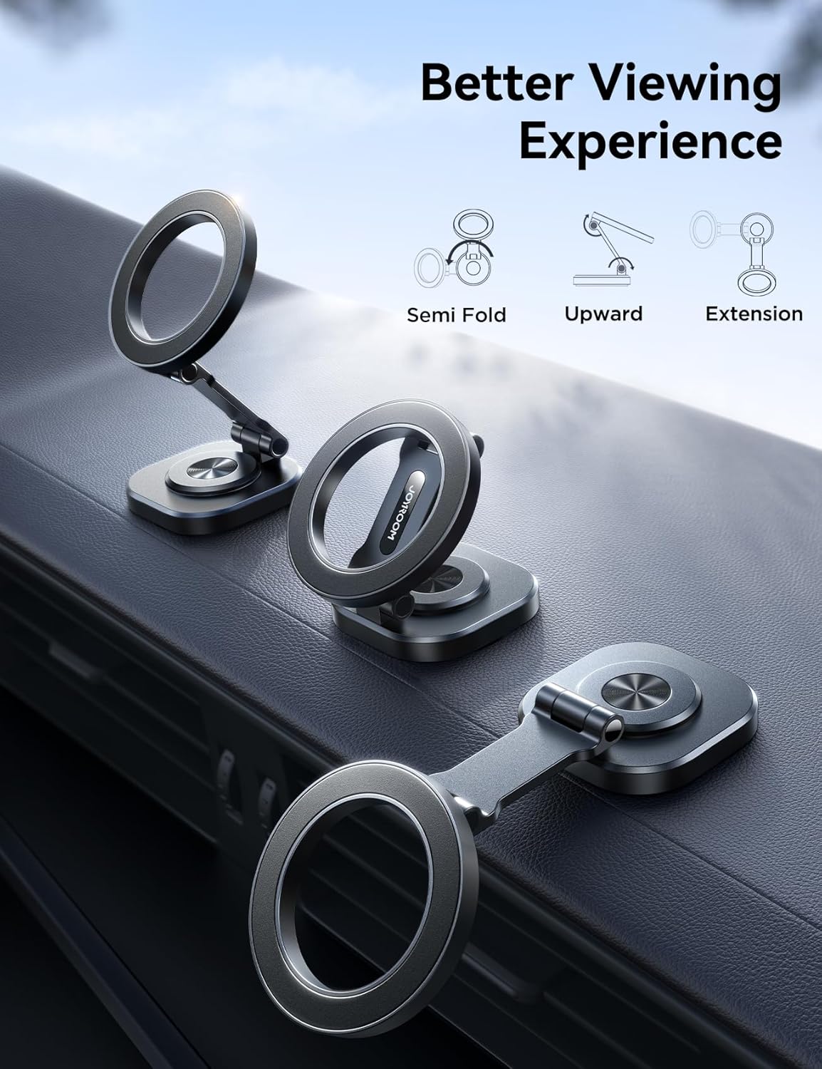 360° Rotation & Strong Magnet] Magnetic Phone Holder for Car