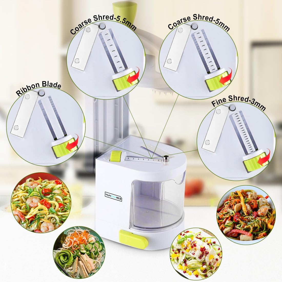 Vegetable Slicer (4-in-1 Rotating Blades)