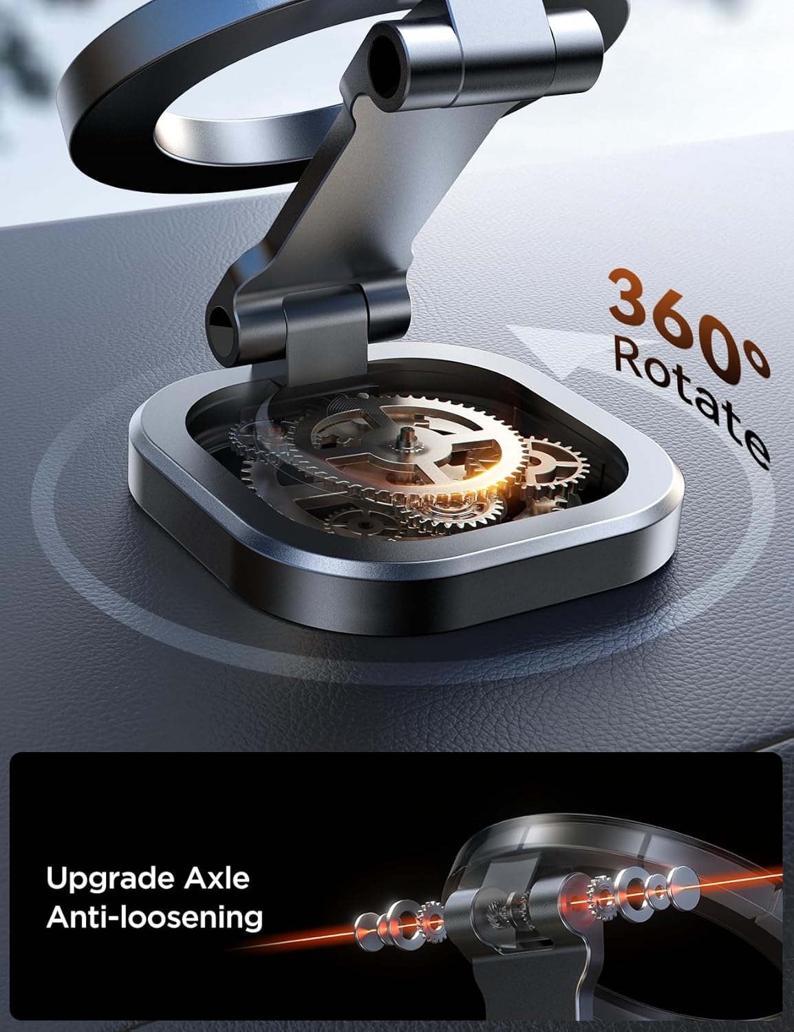 360° Rotation & Strong Magnet] Magnetic Phone Holder for Car