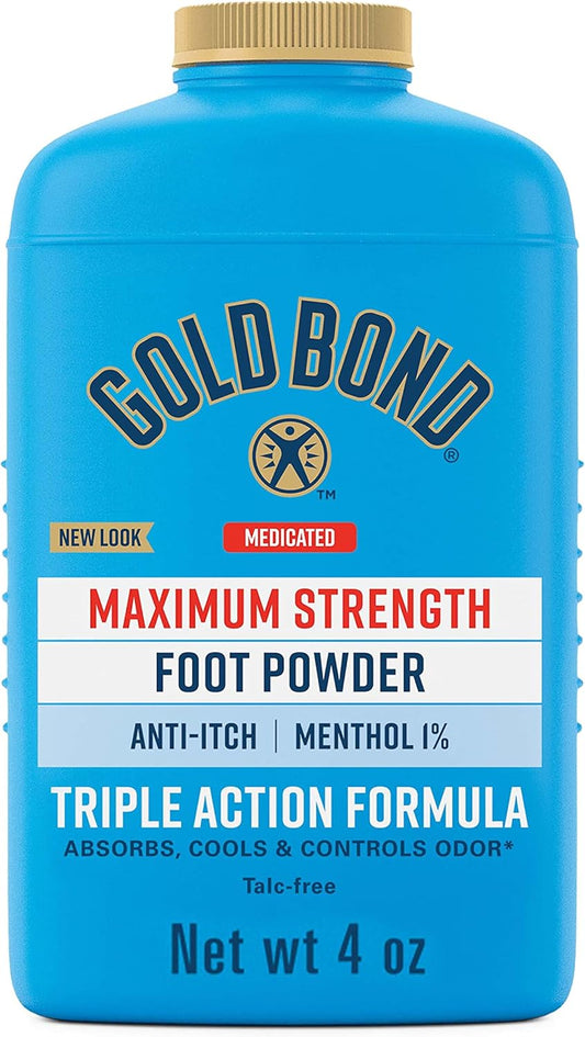 Gold Bond Medicated Talc-Free Foot Powder 4 oz