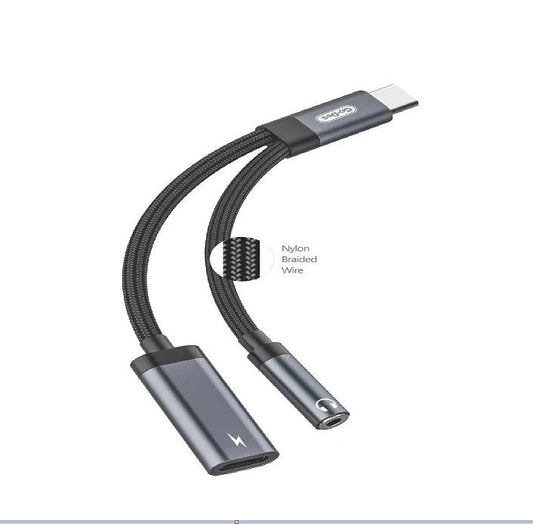 USB-C to 3.5mm Headphone & Charger Adapter